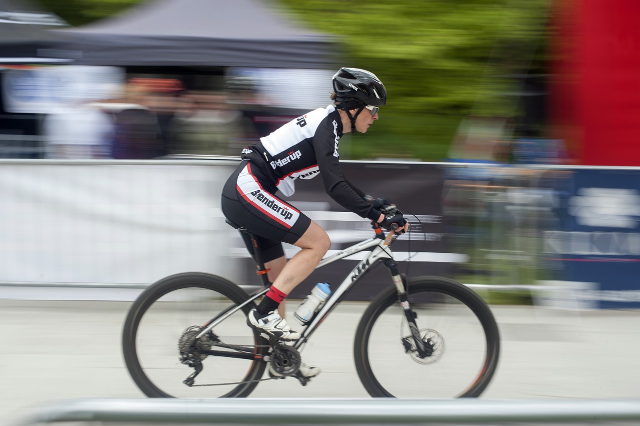 Ciclista em competição, uso de doping